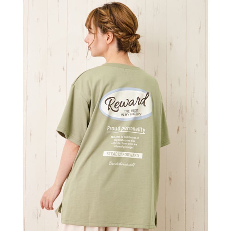バックサークルプリントtシャツ 品番 Ingw Ingni イング のレディースファッション通販 Shoplist ショップリスト