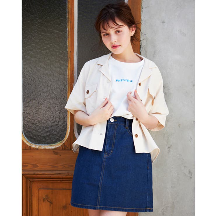 リネンライクショート半袖/SH[品番：INGW0005973]｜INGNI （イング