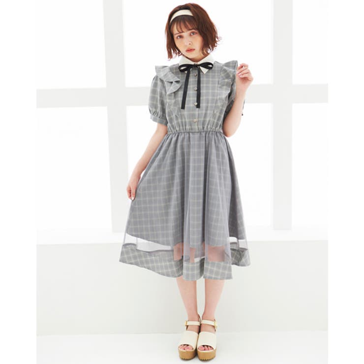 evelyn チェック柄 フリルワンピース ¥8,900 - メルカリ