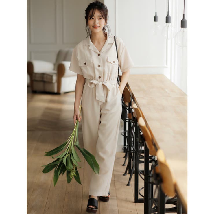 麻調pe ジャンプスーツ 品番 Ingw Ingni イング のレディースファッション通販 Shoplist ショップリスト