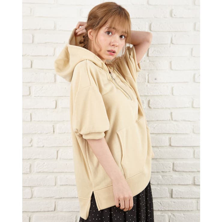 裏毛ハーフzipパーカー半袖 品番 Ingw Ingni イング のレディースファッション通販 Shoplist ショップリスト 裏毛ハーフzipパーカー半袖 品番 Ingw Ingni イング のレディースファッション通販 Shoplist ショップリスト