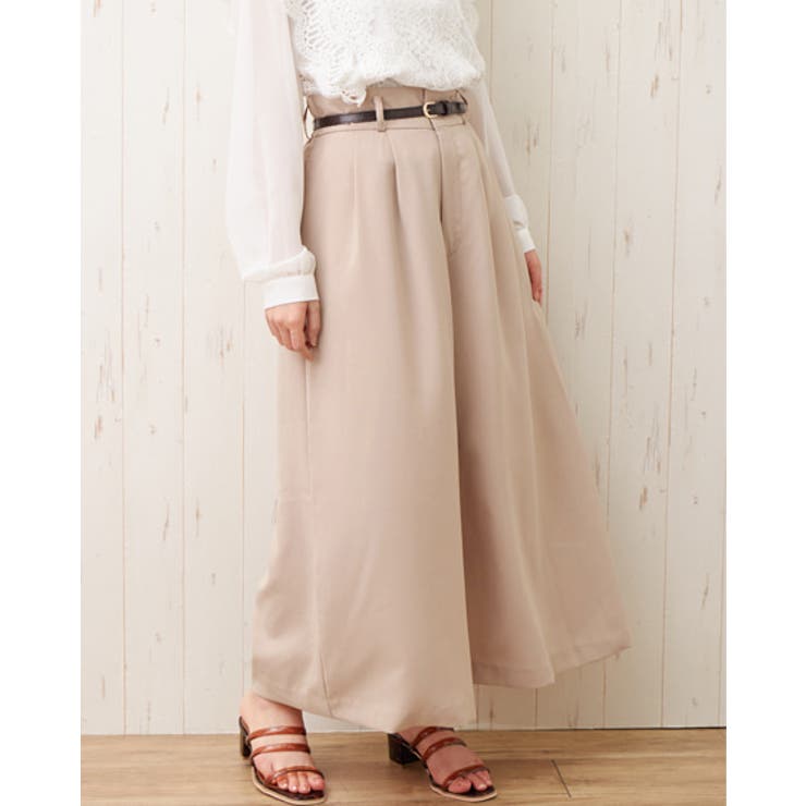 ベルト付麻調pe スカーチョ 品番 Ingw Ingni イング のレディースファッション通販 Shoplist ショップリスト