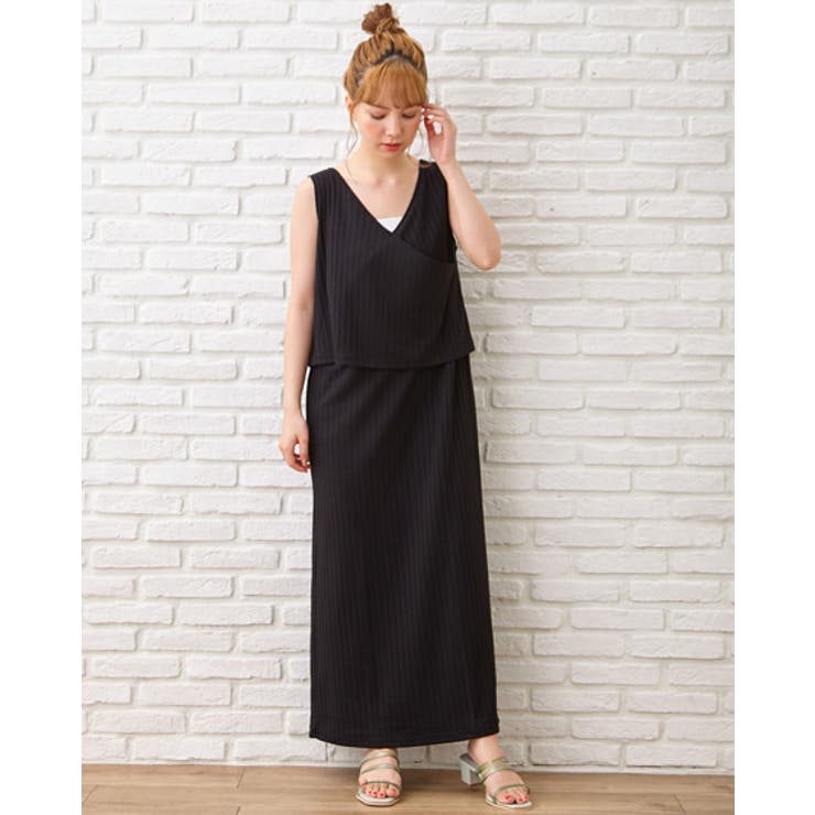 レイヤードカシュクールノースリop 品番 Ingw Ingni イング のレディースファッション通販 Shoplist ショップリスト