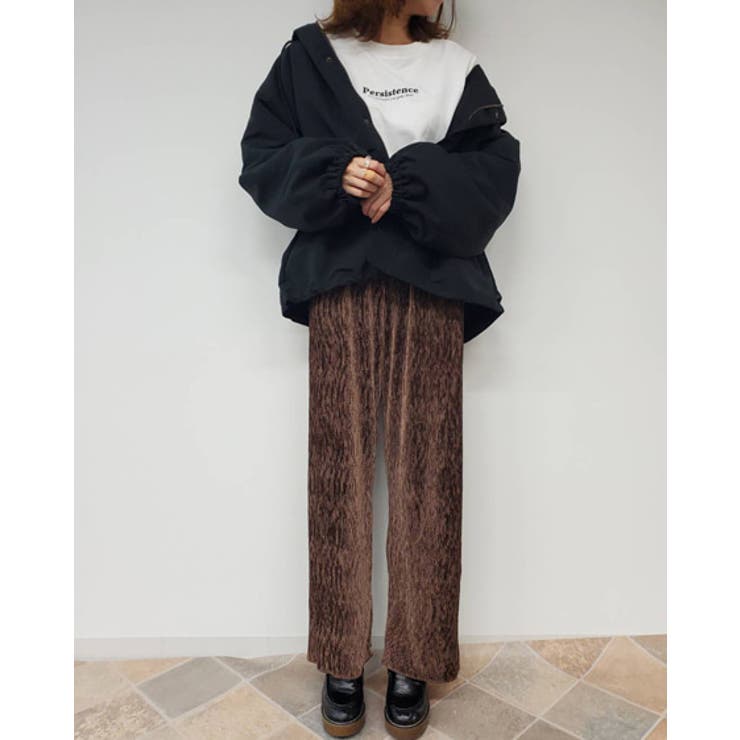 ベロアプリーツワイドパンツ 品番 Ingw Ingni イング のレディースファッション通販 Shoplist ショップリスト