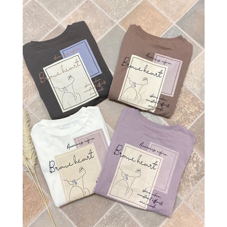 綿画バックプリントロンt 品番 Ingw Ingni イング のレディースファッション通販 Shoplist ショップリスト