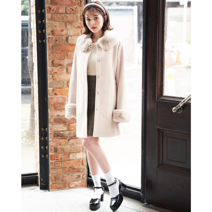 ファー取り外しAラインCT[品番：INGW0006442]｜INGNI （イング）の