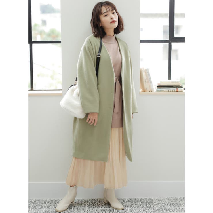 12Gミラノリブサッシュ付モックネックチュニックニット | INGNI  | 詳細画像30 