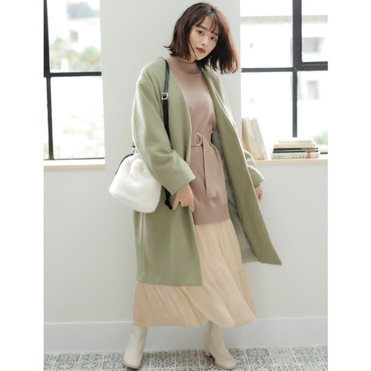 12Gミラノリブサッシュ付モックネックチュニックニット | INGNI  | 詳細画像24 