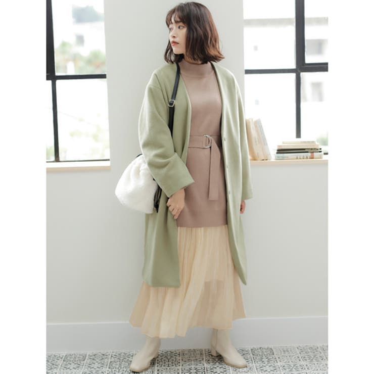 12Gミラノリブサッシュ付モックネックチュニックニット | INGNI  | 詳細画像28 