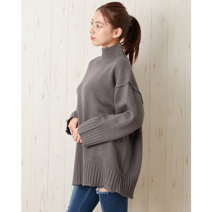 5g天竺ブロークンモックnニットチュニック 品番 Ingw Ingni イング のレディースファッション通販 Shoplist ショップリスト