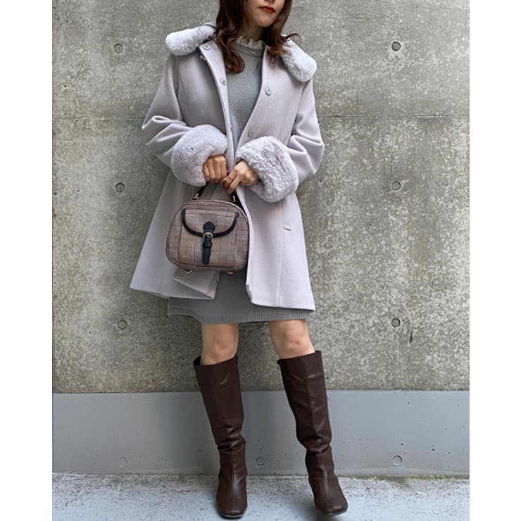 ファー取り外しAラインCT[品番：INGW0006442]｜INGNI （イング）の