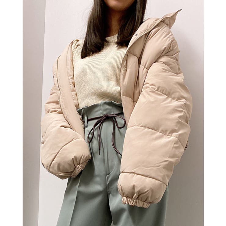 ウスベージュ/B | BIGフードショートエコダウン | INGNI 