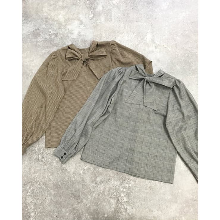 ううと CU/ TWILL LACE DESIGN PT LACE UP BLOUSE(XS Navy): Vintage 1.1｜THE