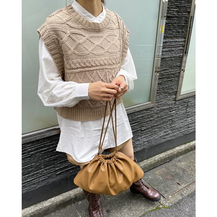 パッチワークケーブルベスト+SH SET | INGNI  | 詳細画像15 