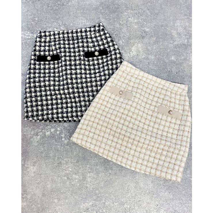 配色切替ツイード台形 Sk 品番 Ingw0007501 Ingni イング のレディースファッション通販 Shoplist ショップリスト