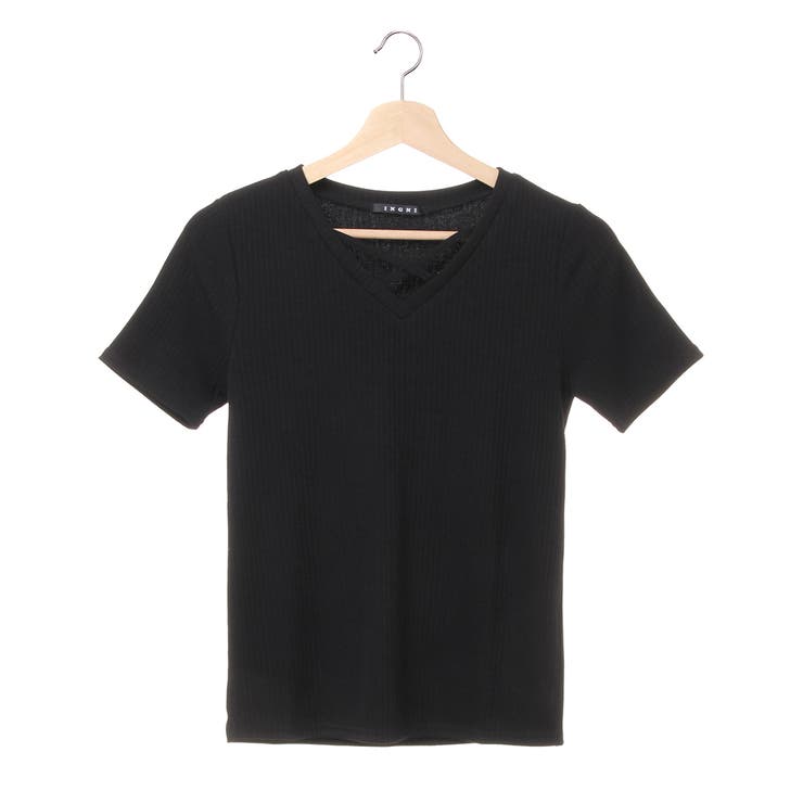 リブフロントクロス／Vネックトップス[品番：INGW0002854]｜INGNI