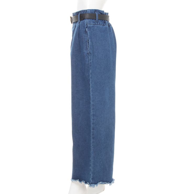 2018春夏】ベルト付きデニムワイドパンツ[品番：INGW0002545]｜INGNI