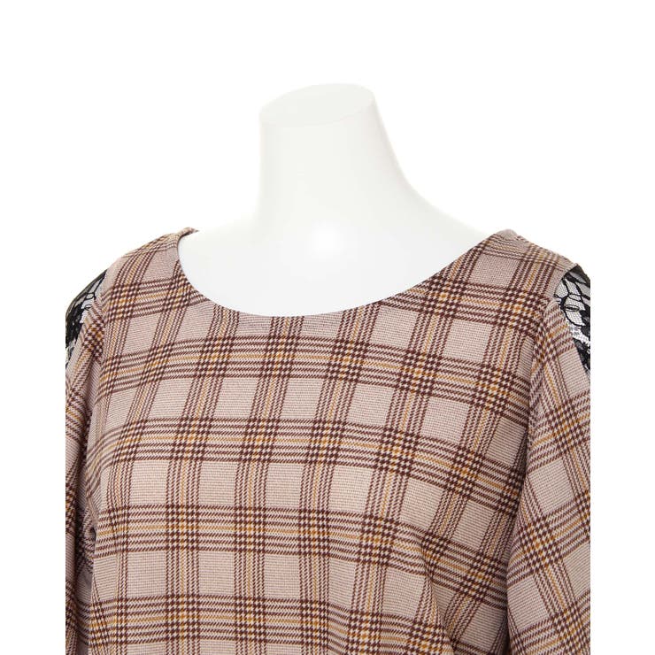 チェック袖割れレース／トップス[品番：INGW0003718]｜INGNI （イング