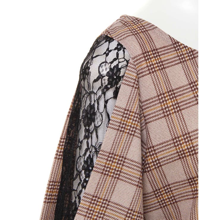 チェック袖割れレース／トップス[品番：INGW0003718]｜INGNI （イング