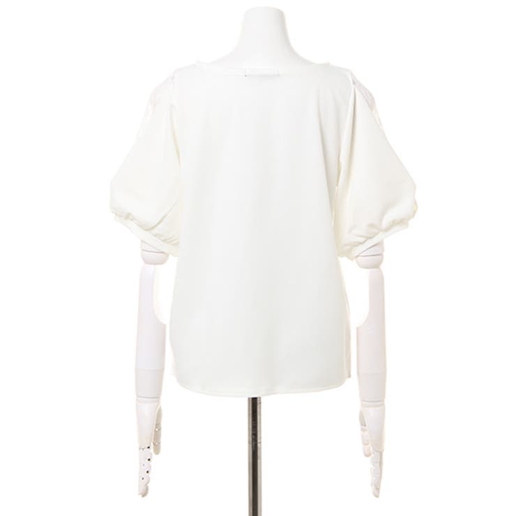 ナシポン袖レースいろいろボタン付TOPS[品番：INGW0005083]｜INGNI