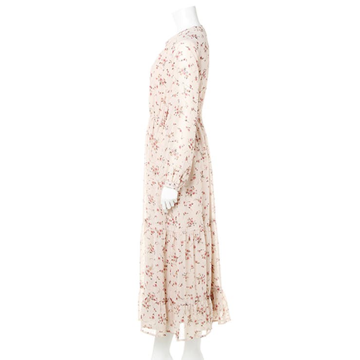 花柄シフォンティアードワンピース[品番：INGW0004504]｜INGNI