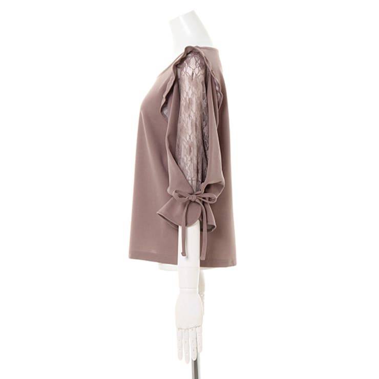 ナシポン肩フリル袖われレース7分袖[品番：INGW0005275]｜INGNI