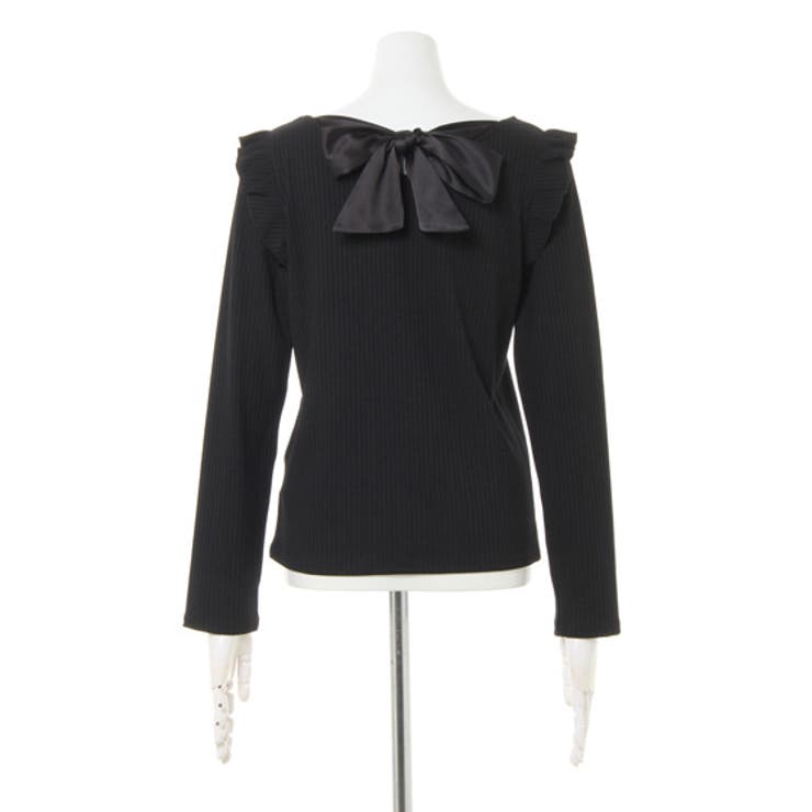 肩フリルBACKリボン長袖TOPS[品番：INGW0005295]｜INGNI （イング