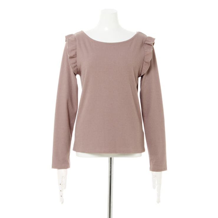 肩フリルBACKリボン長袖TOPS[品番：INGW0005295]｜INGNI （イング