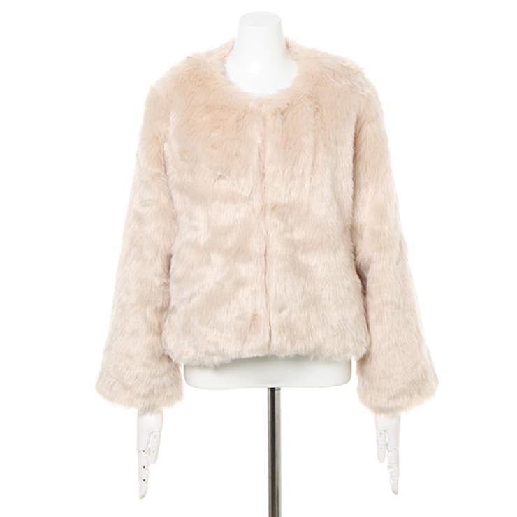 23区L エコファーノーカラーショートコート 23区L エコファーノーカラー