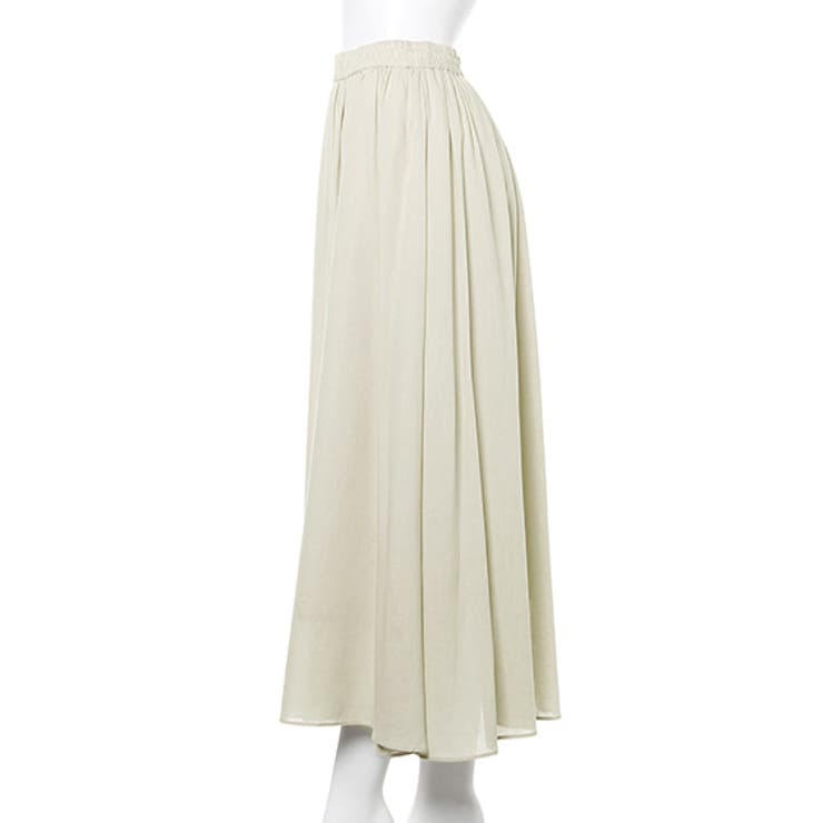 シーラカンサー　ハンドメイド RY麻ギャザー/SK[品番：INGW0005892]｜INGNI （イング）のレディース