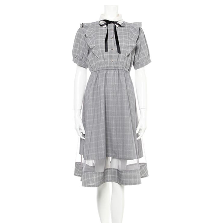 ＆ellery アンドエルシー 即完売　チェック柄フリルワンピース 新品 チェック柄フリル/OP[品番：INGW0006032]｜INGNI （イング）の