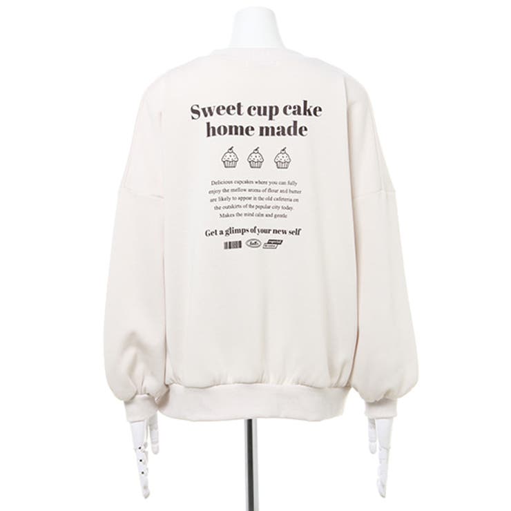 DimMoire The Coffin Cakeスウェット【White】 DimMoire【ディムモアール】Cake with×DimMoire The Coffin Cake