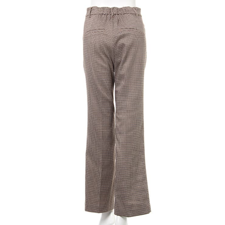 専用ペ-ジ チェック柄セミフレアセンタープレス/PT[品番：INGW0006221