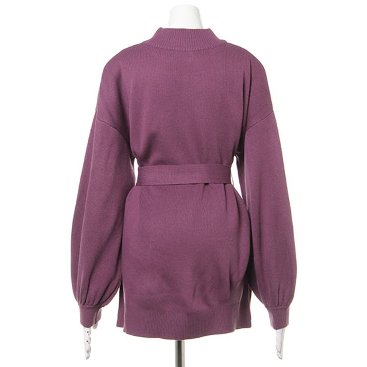 12Gミラノリブサッシュ付モックネックチュニックニット | INGNI  | 詳細画像11 