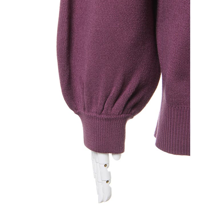 12Gミラノリブサッシュ付モックネックチュニックニット | INGNI  | 詳細画像14 