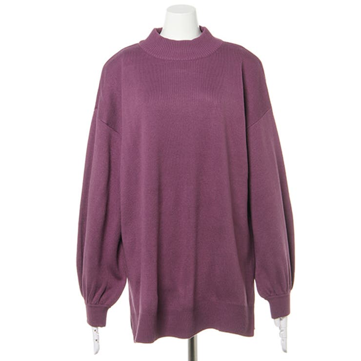 12Gミラノリブサッシュ付モックネックチュニックニット | INGNI  | 詳細画像17 