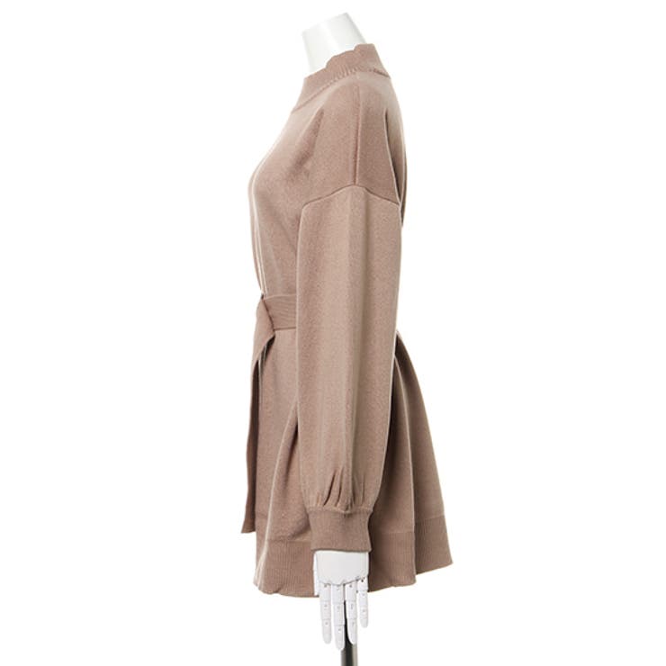 12Gミラノリブサッシュ付モックネックチュニックニット | INGNI  | 詳細画像18 