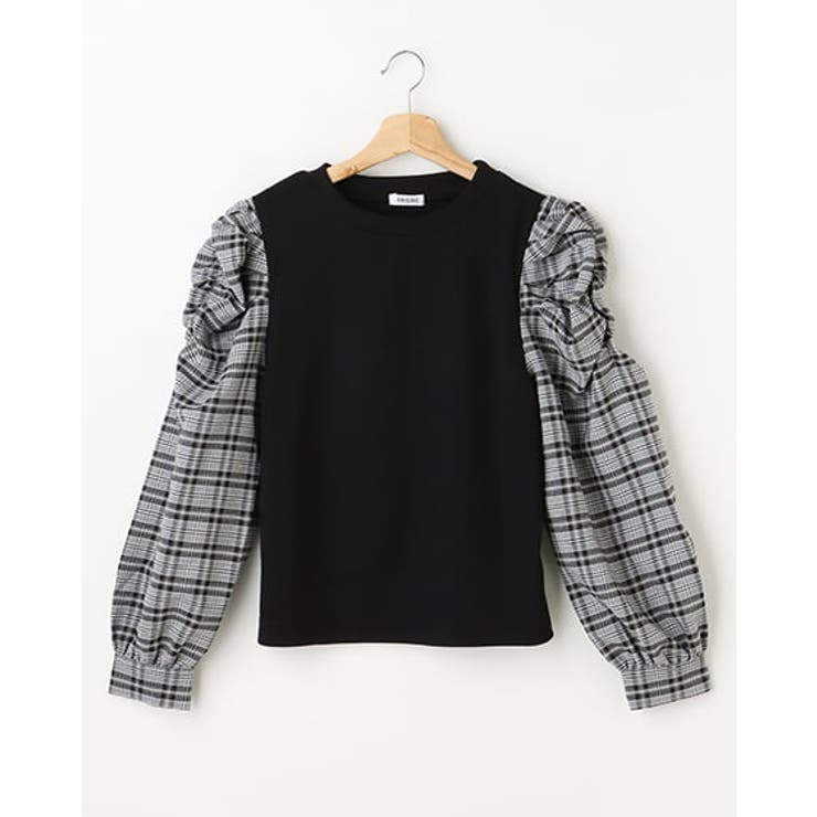 ３つの首 袖コンシャスHNリブTOPS [品番：INGW0007450]｜INGNI （イング