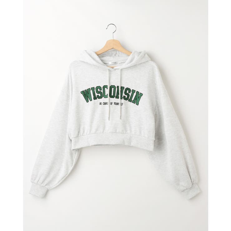 カレッジロゴクロップドパーカー 品番 Ingw Ingni イング のレディースファッション通販 Shoplist ショップリスト