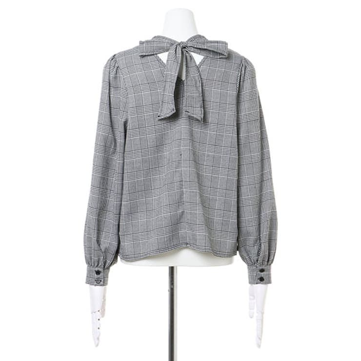 ううと CU/ TWILL LACE DESIGN PT LACE UP BLOUSE(XS Navy): Vintage 1.1｜THE