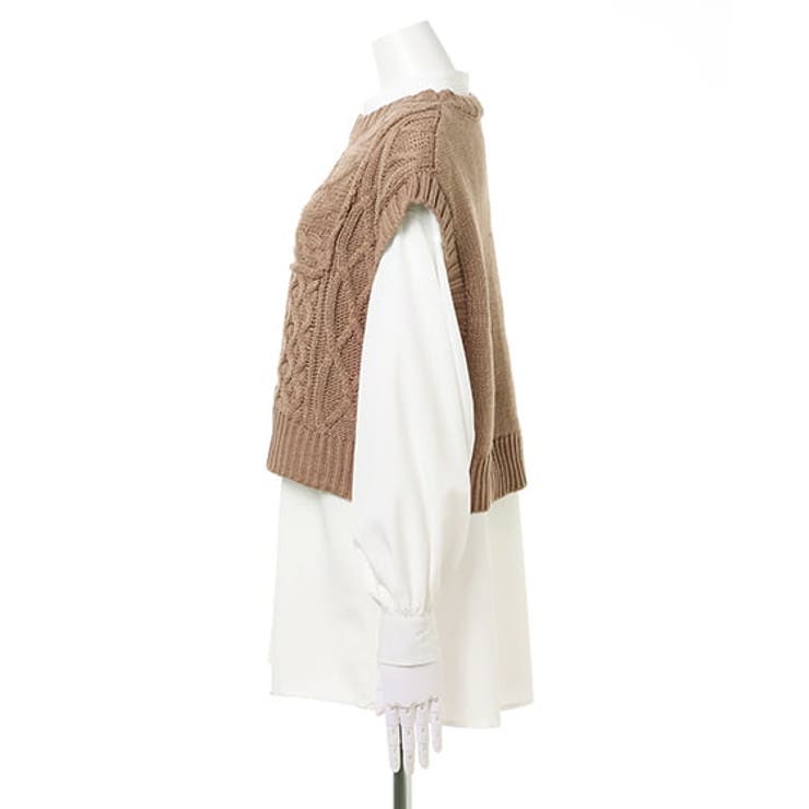 パッチワークケーブルベスト+SH SET | INGNI  | 詳細画像18 