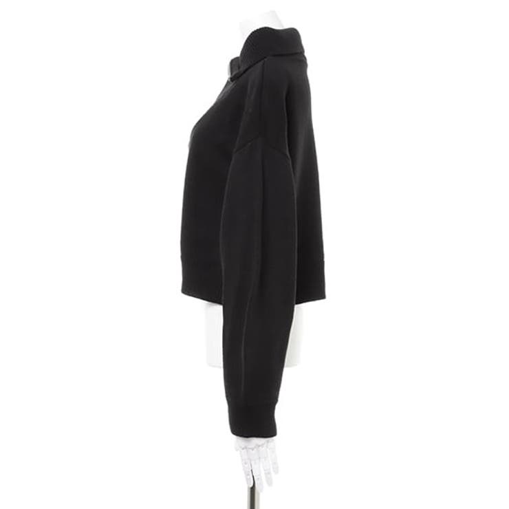 【美品】ENOF イナフ zip up top ハーフジップ BLACK ENOF✨zip up top ジップアップ ハーフジップ ブラック トップス