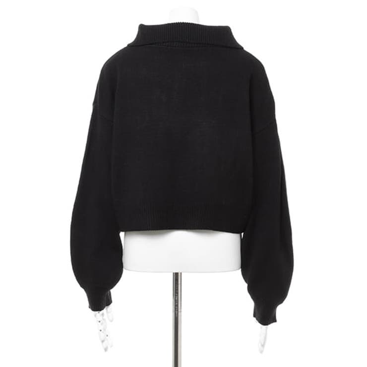 【美品】ENOF イナフ zip up top ハーフジップ BLACK ENOF（イナフ）の「zip-up top（その他トップス）」 - WEAR
