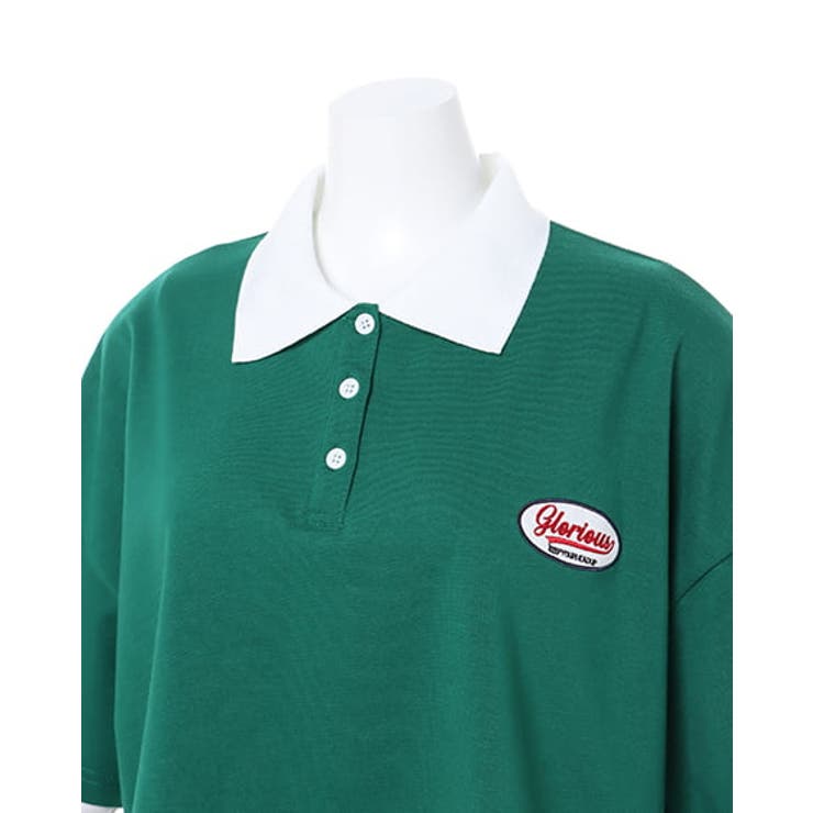 トラックジャケット 好配色 緑 グリーン 白 オーバーサイズ 胸ロゴ バックロゴ