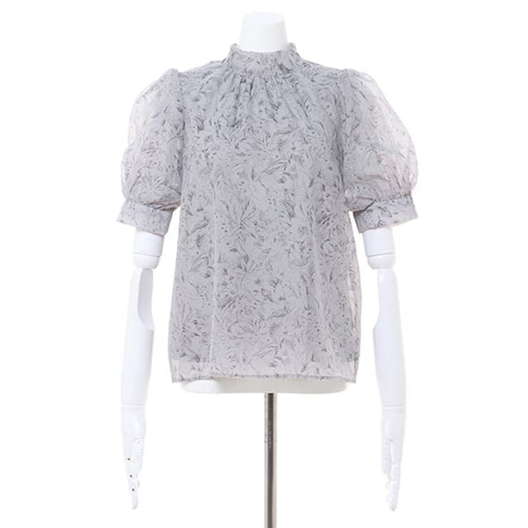 花柄シアー2WAYリボン/半袖BL [品番：INGW0008406]｜INGNI