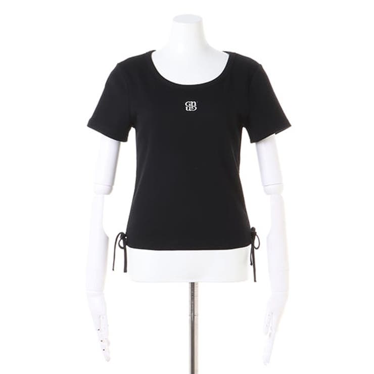 胸刺繍ロゴサイドギャザーリブT[品番：INGW0009353]｜INGNI （イング