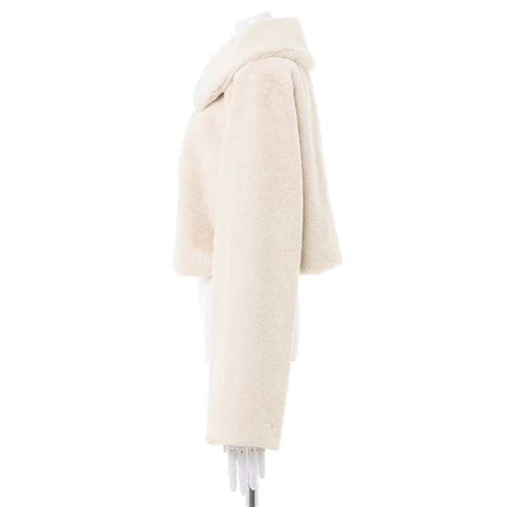 エコファークロップド丈ビジューボタンJK[品番:INGW0009541 エコファークロップド丈ビジューボタンJK[品番:INGW0009541