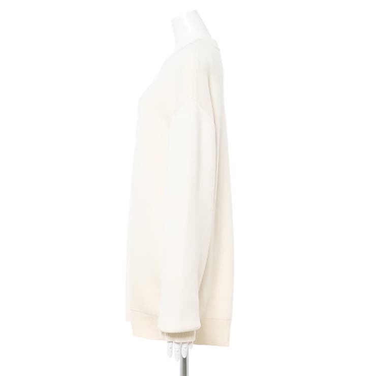 12GクルーNイニシャル刺繍チュニックニット[品番：INGW0009664]｜INGNI