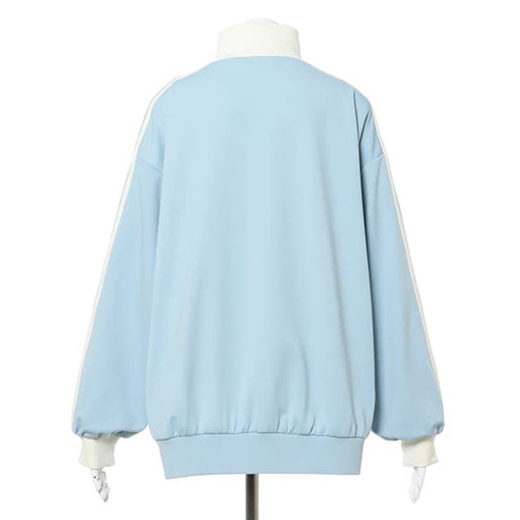 サイドラインハーフZIP胸ロゴジャージチュニック 春 SS[品番