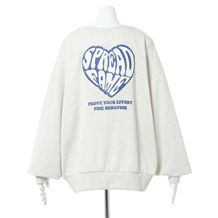 Backハートロゴ裏毛チュニック 春 SS[品番：INGW0009858]｜INGNI